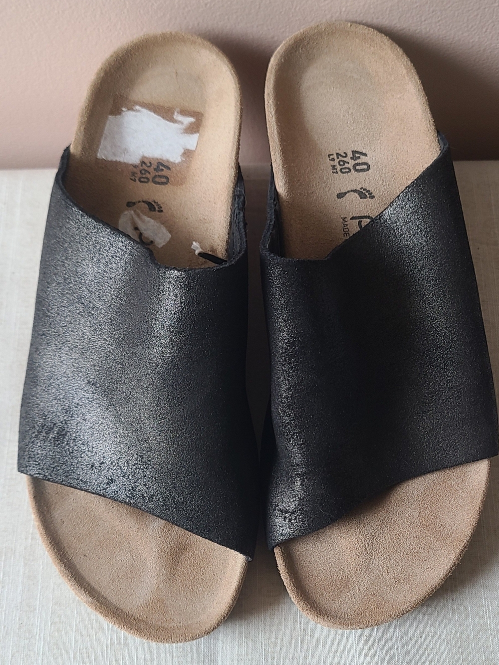 PAPILLIO BY BIRKENSTOCK Black Slip-On Women’s Wedge Slide Sandals
